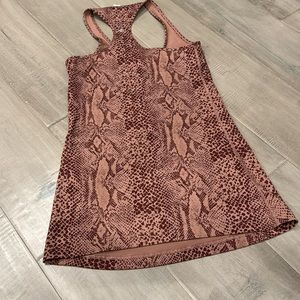 Plum Snakeskin pattern lululemon workout exercise tank